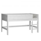 4620-01W Lifetime minihoogslaper incl. rollattenbodem, rechte trap met 2 treden, 1/1 en 3/4 uitvalbeveiliging standaard front. KLEUR: WHITE WASH. LAATSTE BESCHIKBARE VOORRAAD, DAARNA NIET MEER IN DE LIFETIME COLLECTIE.