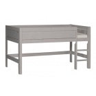 4620-02W Lifetime minihoogslaper incl. rollattenbodem, rechte trap met 2 treden, 1/1 en 3/4 uitvalbeveiliging standaard front. KLEUR: GREY WASH. LAATSTE BESCHIKBARE VOORRAAD, DAARNA NIET MEER IN DE LIFETIME COLLECTIE.