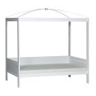 4634-10 Lifetime hemelbed incl. rollattenbodem en frame voor hemeltje. KLEUR: WIT. IN ONZE WINKEL TE ZIEN.