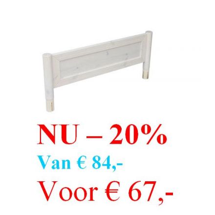 80-02105-2 Divanbed Laag H/V einde met paneel.