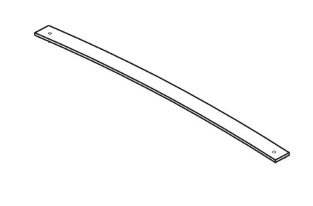 12-00809421 FLEXA Serviceonderdeel losse lat MET GAT aan beide zijden voor lattenbodem van classic bed of een bed uit de white serie.