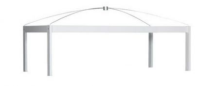 636-10 LIFETIME Frame voor mini(half)hoog hemelbed. KLEUR: WIT.