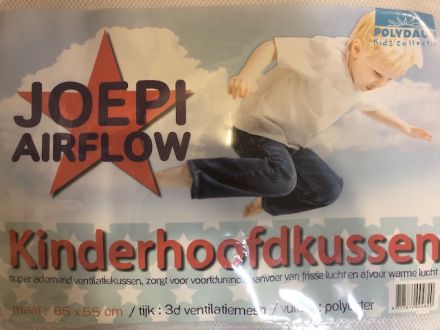 Joepi Airflow mijn eerste kussen. 60x70 cm. hoofdkussen.