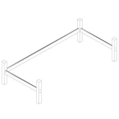 37-0003-32-09A HOPPEKIDS XXL Onderzetpoten voor halfhoog bed. Slaapmaat ca. 90 x 200 cm. KLEUR: WIT. LAATSTE BESCHIKBARE VOORRAAD, DAARNA NIET MEER IN ONZE COLLECTIE.