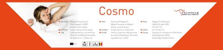 Matras COSMO HR55 STEVIG. Maat: 90 x 200 x 18 cm.