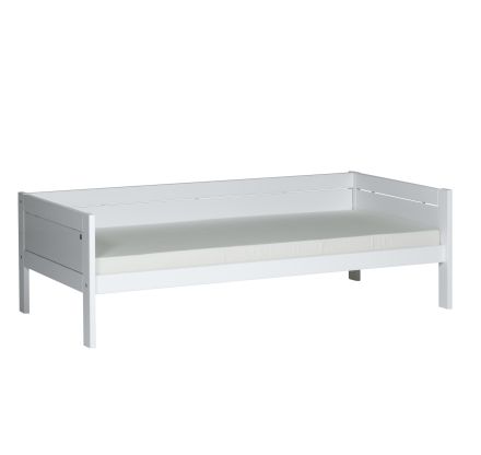 610-10 LIFETIME Basisbed incl. rollattenbodem, 1/1 uitvalbeveiliging. (matrasmaat 90 x 200 cm.) KLEUR: WIT. NIEUW IN DOOS!