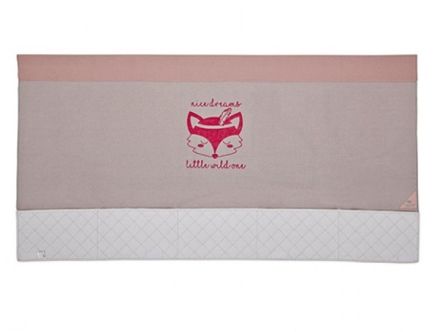 7526 LIFETIME achterwand Wild Child. Voor het 4-IN-1 BED(met dakconstructie). Kleur zand, wit en roze. Laatste beschikbare voorraad, daarna uit de LIFETIME collectie.