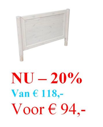 80-02106-2 Divanbed Hoog H/V einde met paneel.