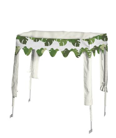 83-30055 FLEXA Daktent Jungle Kleur groen/creme. LAATSTE VOORRAAD, DIT ARTIKEL GAAT UIT DE COLLECTIE.