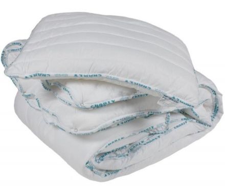 Charly kinderstarterset antiallergisch=4-SEIZOENEN DEKBED+KUSSEN. MAAT 140 X 200 CM. Starterset voor kinderen die voor het eerst in een groot bed gaan slapen.